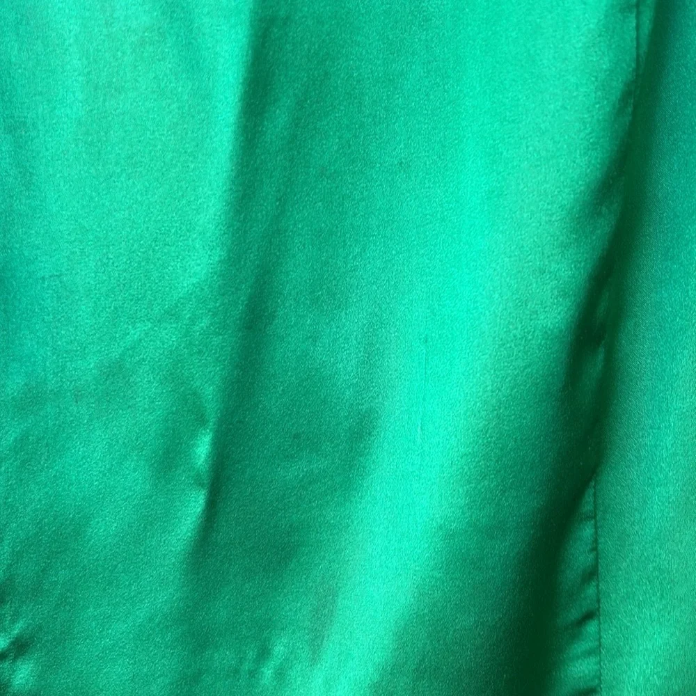 Betsey Johnson Vintage Green Ruched Halter Mini Dress Wedding Guest Formal Sz 4 - Picture 10 of 10